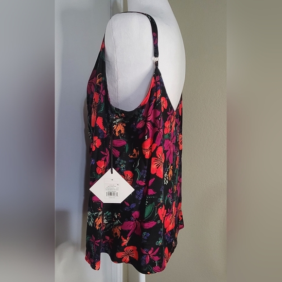 AVA & VIV MULTI FLORAL SUMMER TOP SZ: 3X, XXL - Picture 2 of 9